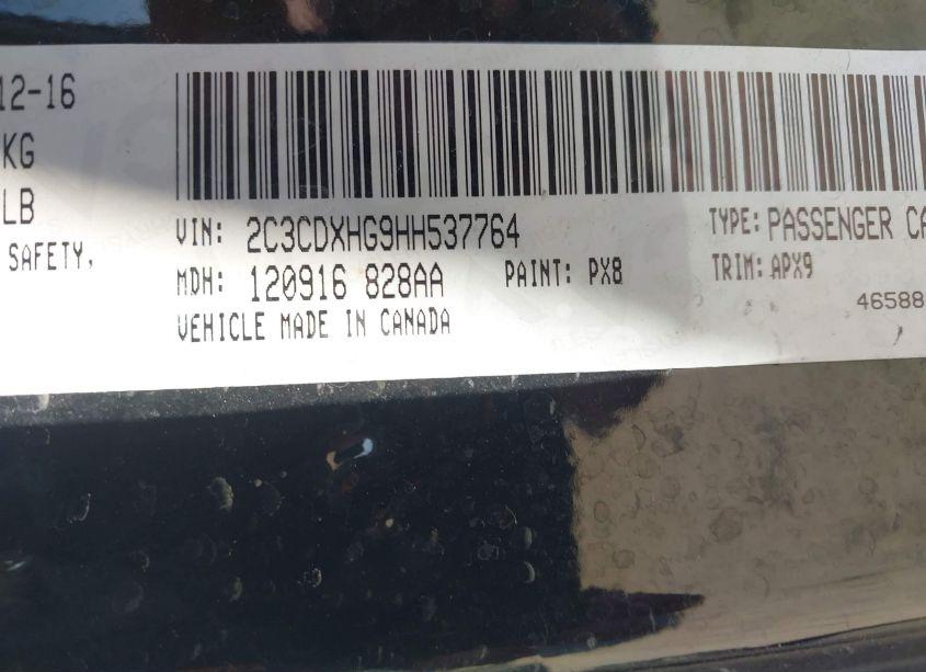 Photo 9 of 2017 Dodge Charger SXT RWD (VIN 2C3CDXHG9HH537764)