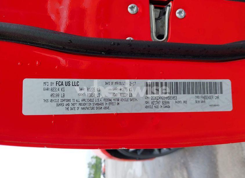 Photo 9 of 2017 Dodge Charger SXT RWD (VIN 2C3CDXHG9HH581053)