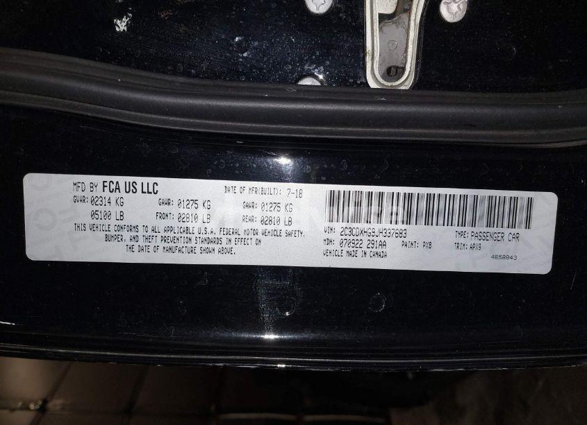 Photo 9 of 2018 Dodge Charger SXT PLUS RWD (VIN 2C3CDXHG9JH337683)