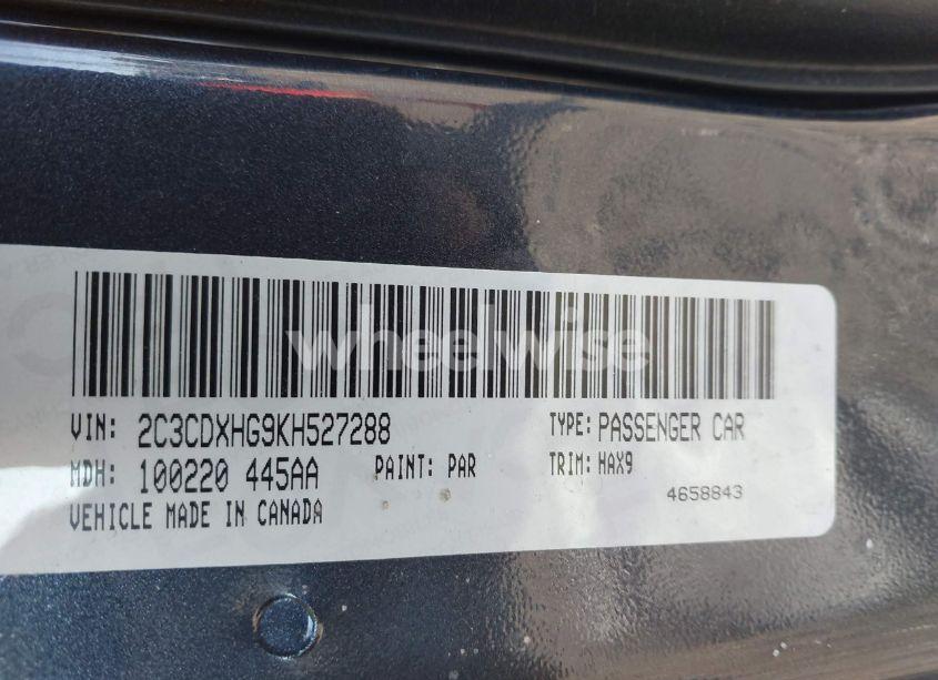 Photo 8 of 2019 Dodge Charger GT RWD (VIN 2C3CDXHG9KH527288)