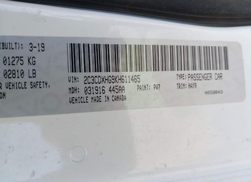 Photo 9 of 2019 Dodge Charger GT RWD (VIN 2C3CDXHG9KH611465)