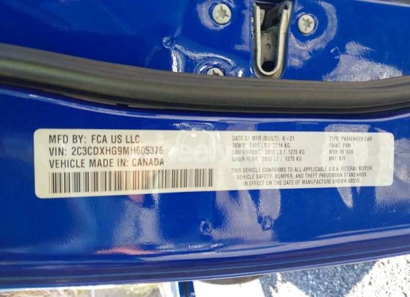 Photo 9 of 2021 Dodge Charger GT RWD (VIN 2C3CDXHG9MH605376)