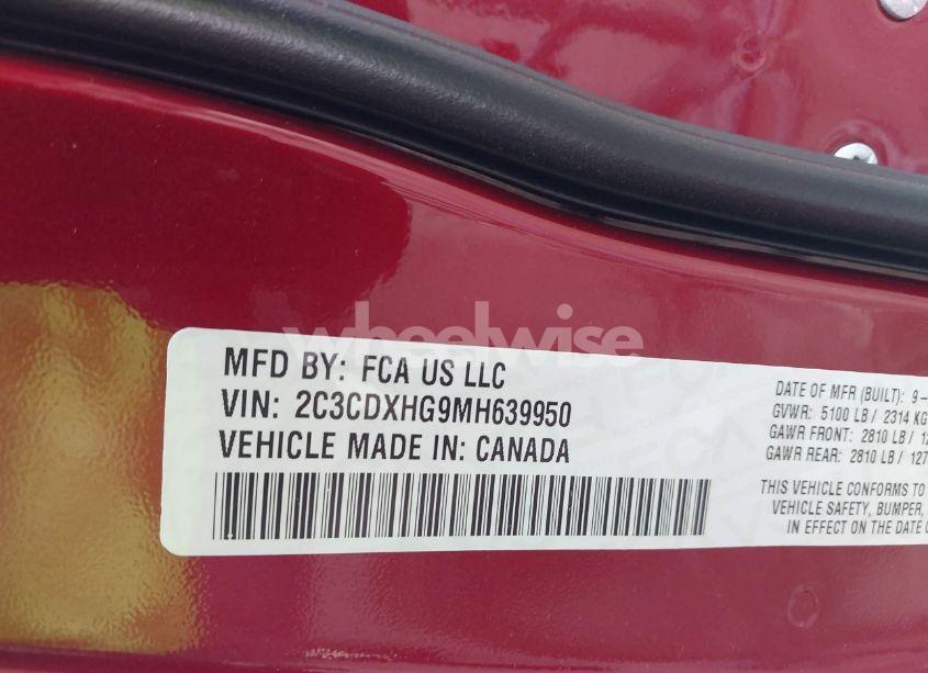 Photo 9 of 2021 Dodge Charger GT RWD (VIN 2C3CDXHG9MH639950)