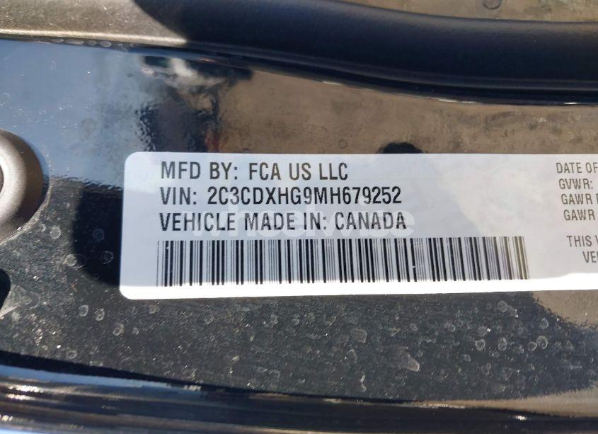 Photo 9 of 2021 Dodge Charger GT RWD (VIN 2C3CDXHG9MH679252)