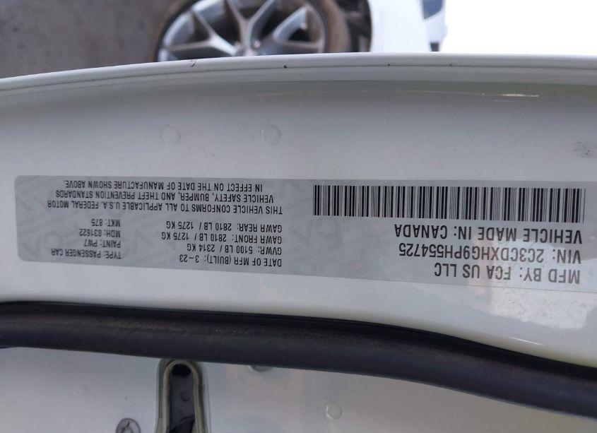 Photo 9 of 2023 Dodge Charger GT (VIN 2C3CDXHG9PH554725)