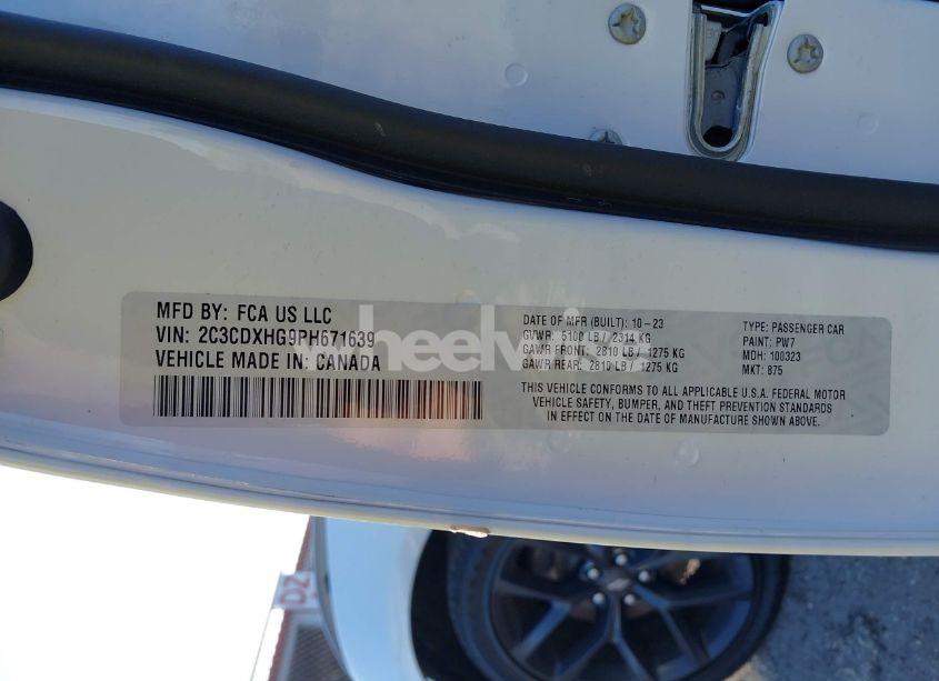 Photo 9 of 2023 Dodge Charger GT (VIN 2C3CDXHG9PH671639)