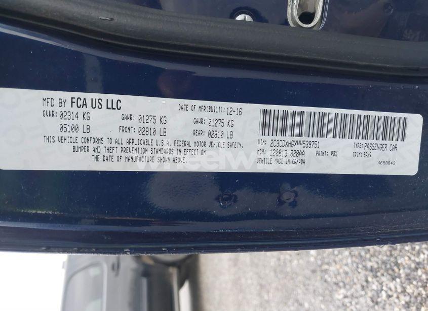 Photo 9 of 2017 Dodge Charger SXT RWD (VIN 2C3CDXHGXHH539751)