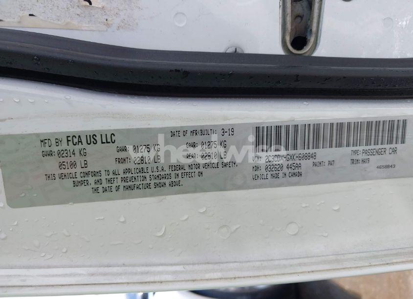 Photo 9 of 2019 Dodge Charger GT RWD (VIN 2C3CDXHGXKH608848)