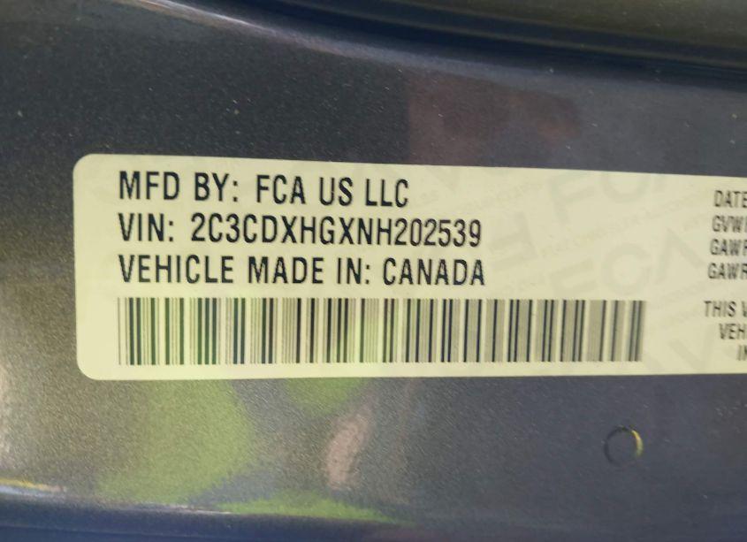 Photo 9 of 2022 Dodge Charger GT RWD (VIN 2C3CDXHGXNH202539)