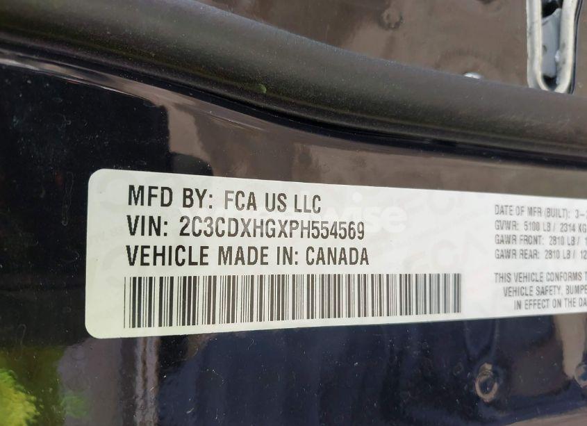 Photo 9 of 2023 Dodge Charger GT (VIN 2C3CDXHGXPH554569)