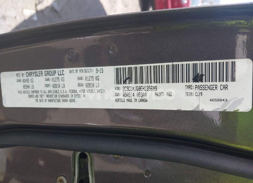 Photo 9 of 2014 Dodge Charger SXT PLUS (VIN 2C3CDXJG0EH135699)