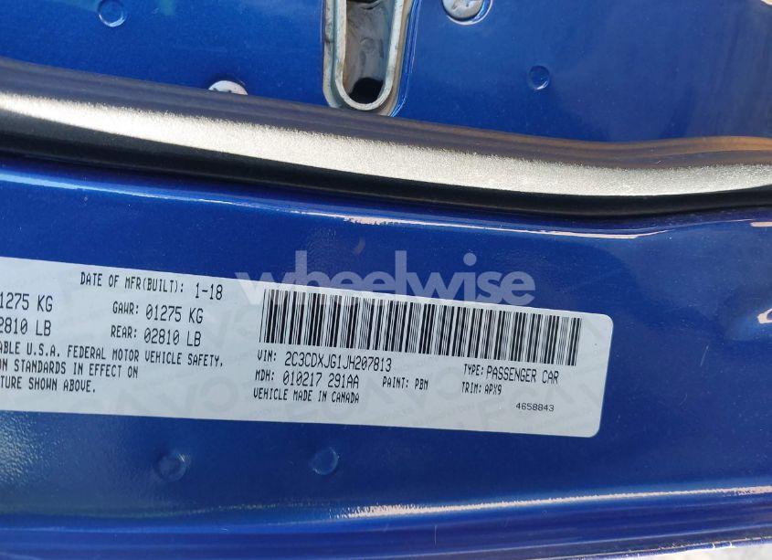 Photo 9 of 2018 Dodge Charger GT AWD (VIN 2C3CDXJG1JH207813)