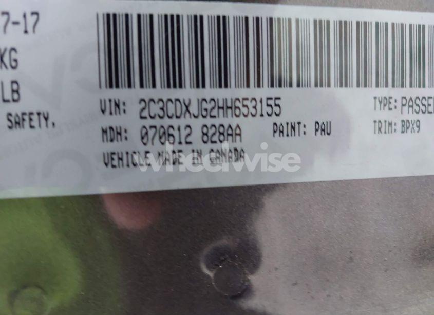 Photo 9 of 2017 Dodge Charger SXT AWD (VIN 2C3CDXJG2HH653155)