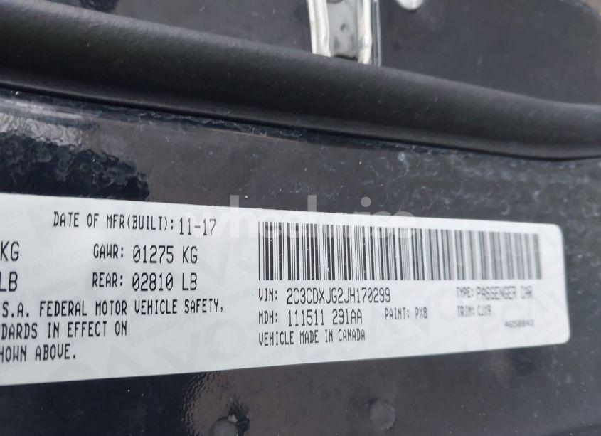 Photo 9 of 2018 Dodge Charger GT AWD (VIN 2C3CDXJG2JH170299)