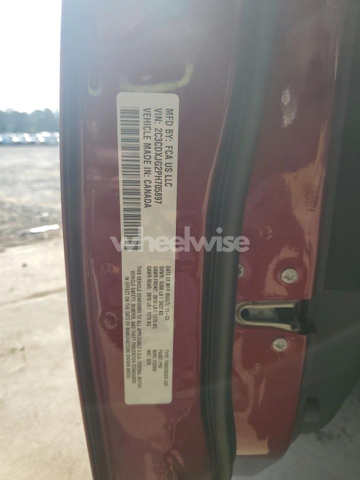 Photo 12 of 2023 DODGE CHARGER SXT N/A (VIN 2C3CDXJG2PH705897)