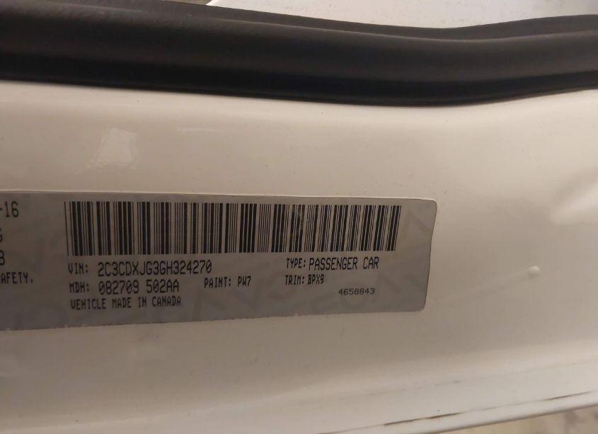 Photo 9 of 2016 Dodge Charger SXT (VIN 2C3CDXJG3GH324270)