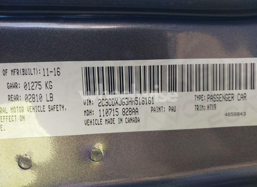 Photo 9 of 2017 Dodge Charger SXT AWD (VIN 2C3CDXJG3HH516161)