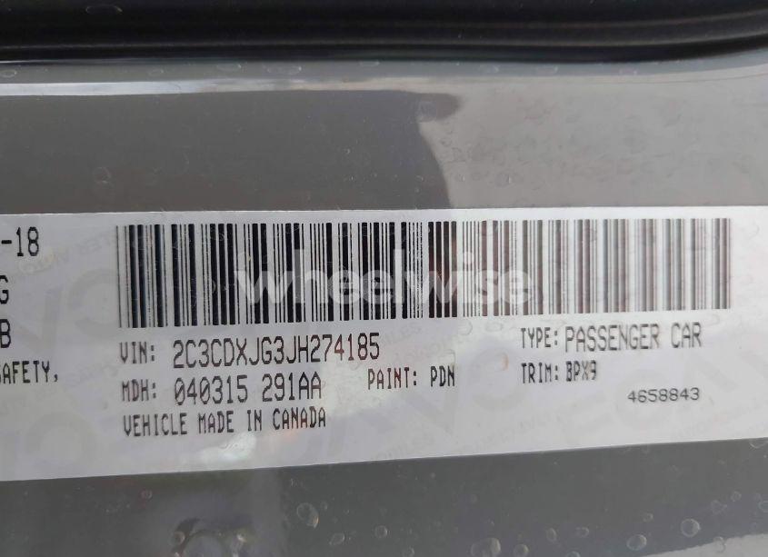 Photo 9 of 2018 Dodge Charger GT AWD (VIN 2C3CDXJG3JH274185)