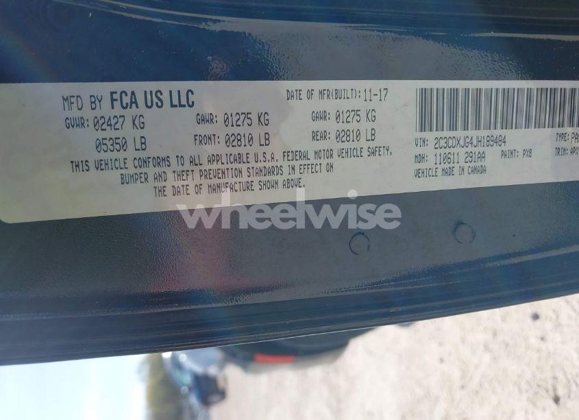 Photo 9 of 2018 Dodge Charger GT AWD (VIN 2C3CDXJG4JH189484)