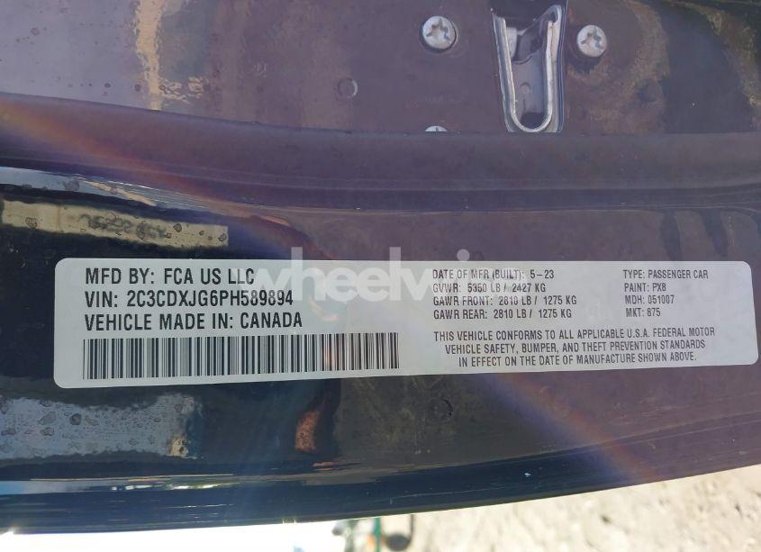 Photo 9 of 2023 Dodge Charger SXT AWD (VIN 2C3CDXJG6PH589894)