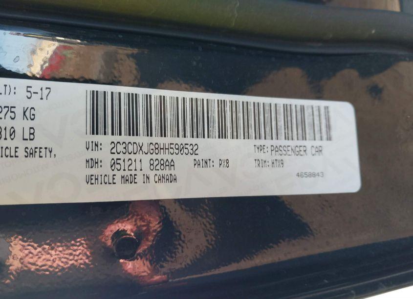 Photo 9 of 2017 Dodge Charger SXT AWD (VIN 2C3CDXJG8HH590532)