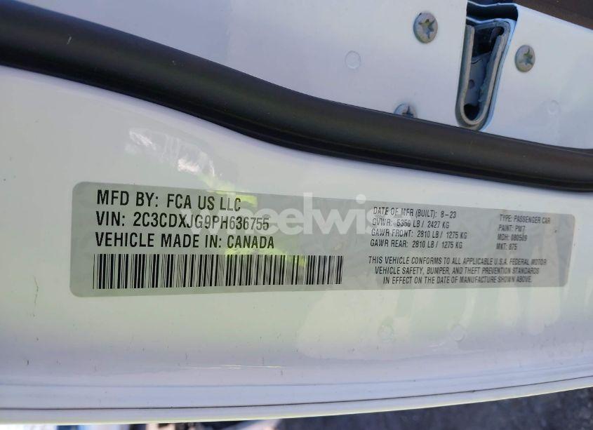 Photo 9 of 2023 Dodge Charger SXT AWD (VIN 2C3CDXJG9PH636755)