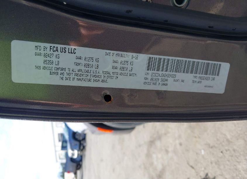 Photo 9 of 2016 Dodge Charger SXT (VIN 2C3CDXJGXGH324329)