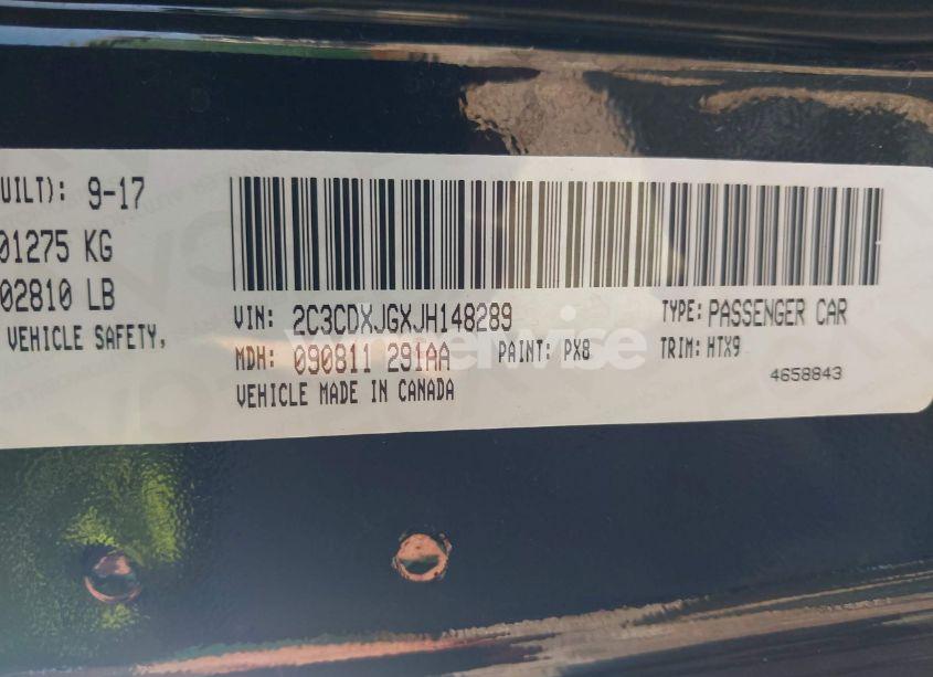 Photo 9 of 2018 Dodge Charger GT AWD (VIN 2C3CDXJGXJH148289)