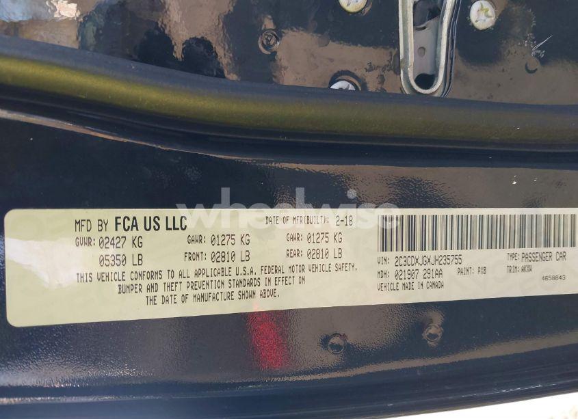 Photo 9 of 2018 Dodge Charger GT AWD (VIN 2C3CDXJGXJH235755)