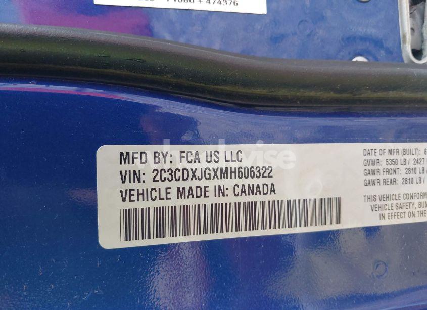 Photo 9 of 2021 Dodge Charger SXT AWD (VIN 2C3CDXJGXMH606322)