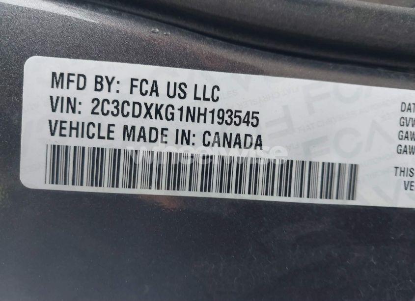 Photo 9 of 2022 Dodge Charger POLICE AWD (VIN 2C3CDXKG1NH193545)