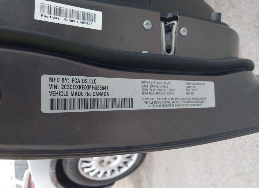 Photo 9 of 2021 Dodge Charger POLICE AWD (VIN 2C3CDXKGXMH528641)