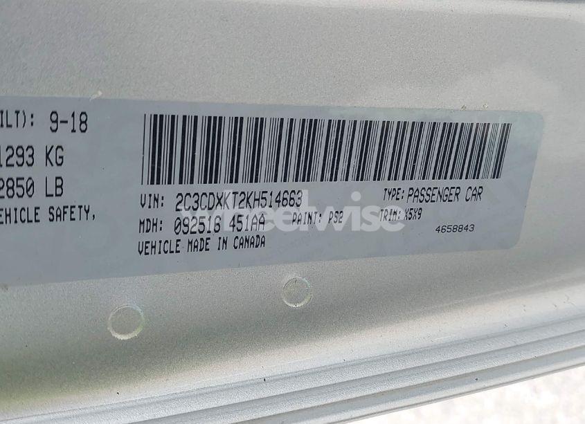 Photo 9 of 2019 Dodge Charger POLICE AWD (VIN 2C3CDXKT2KH514663)