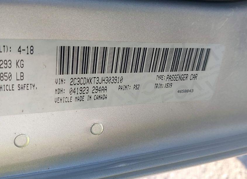 Photo 9 of 2018 Dodge Charger POLICE AWD (VIN 2C3CDXKT3JH303910)