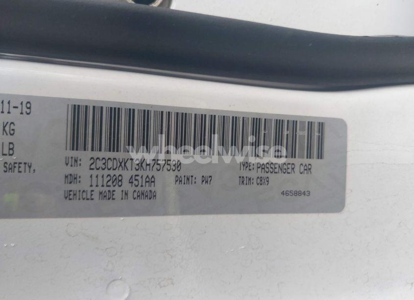 Photo 9 of 2019 Dodge Charger POLICE AWD (VIN 2C3CDXKT3KH757530)