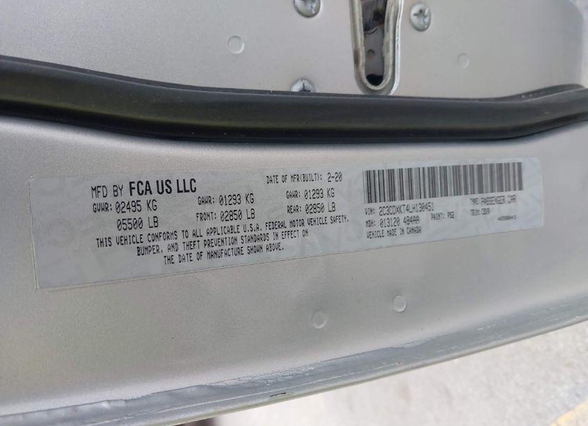 Photo 9 of 2020 Dodge Charger POLICE AWD (VIN 2C3CDXKT4LH130451)