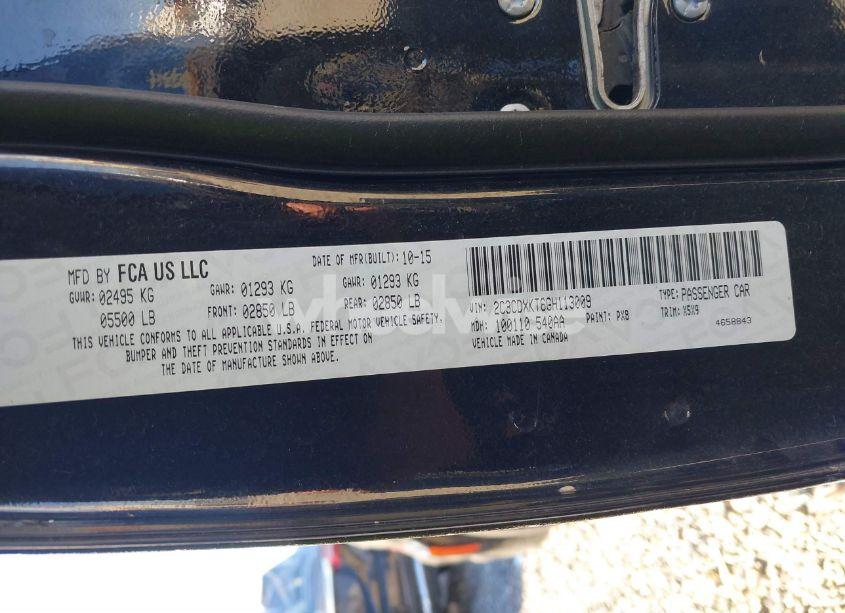 Photo 9 of 2016 Dodge Charger POLICE (VIN 2C3CDXKT6GH113009)