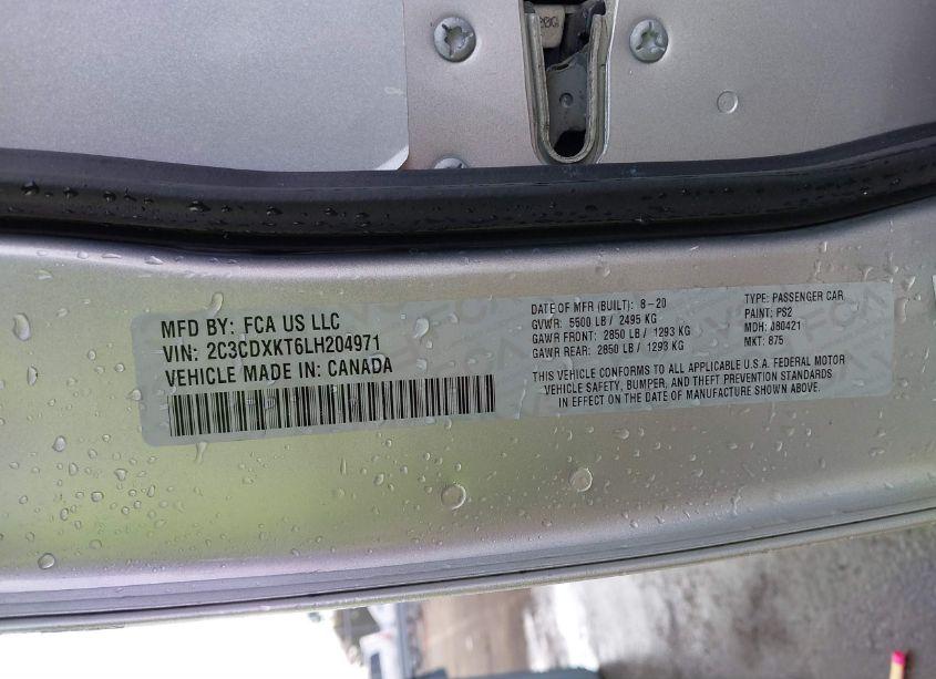 Photo 9 of 2020 Dodge Charger POLICE AWD (VIN 2C3CDXKT6LH204971)