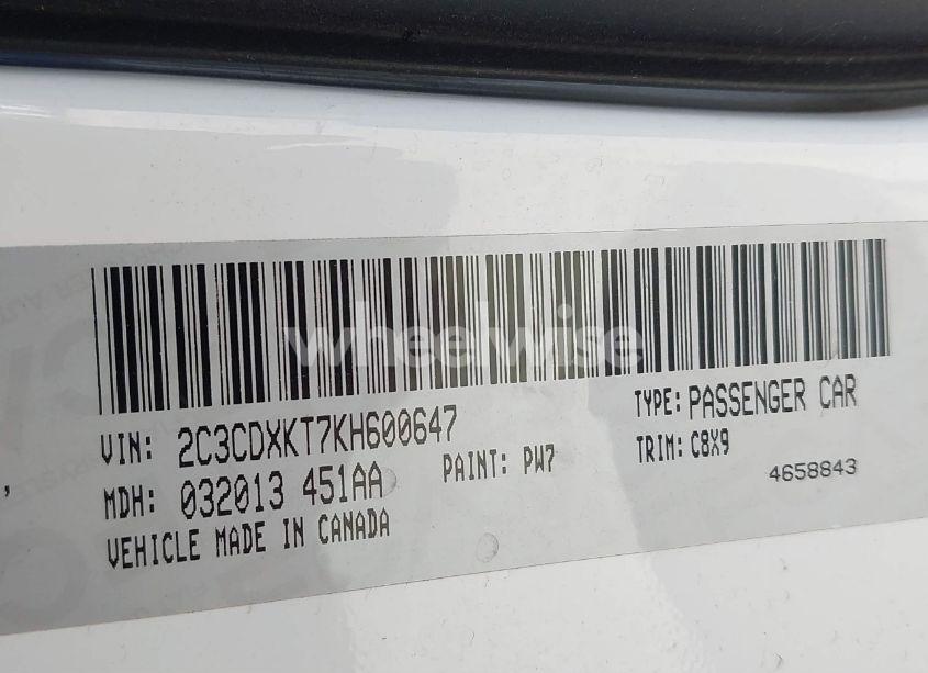 Photo 9 of 2019 Dodge Charger POLICE AWD (VIN 2C3CDXKT7KH600647)