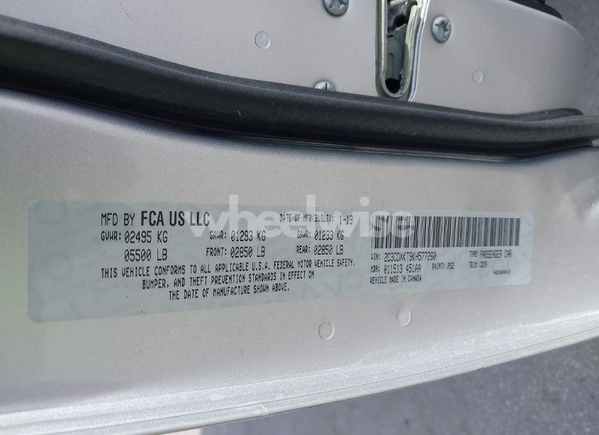 Photo 9 of 2019 Dodge Charger POLICE AWD (VIN 2C3CDXKT9KH577260)