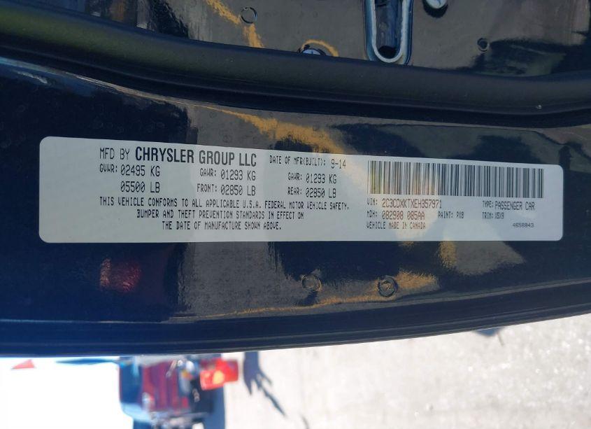 Photo 9 of 2014 Dodge Charger POLICE (VIN 2C3CDXKTXEH357971)