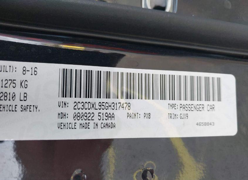 Photo 9 of 2016 Dodge Charger SRT HELLCAT (VIN 2C3CDXL95GH317478)