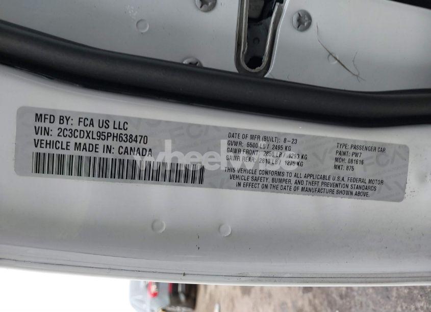 Photo 9 of 2023 Dodge Charger SRT JAILBREAK (VIN 2C3CDXL95PH638470)