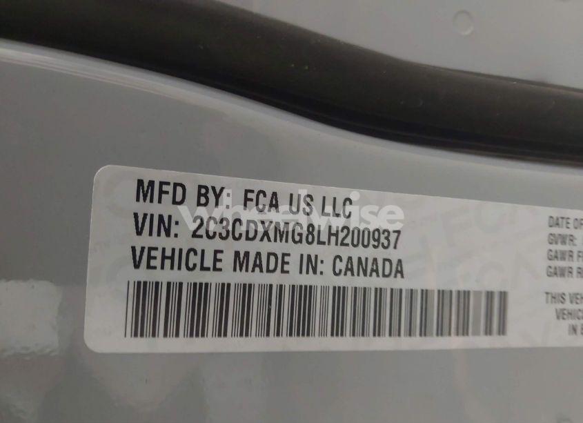 Photo 9 of 2020 Dodge Charger GT AWD (VIN 2C3CDXMG8LH200937)