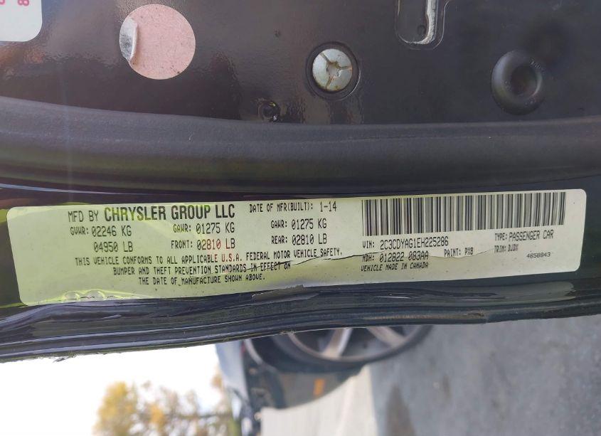 Photo 9 of 2014 Dodge Challenger SXT 100TH ANNIVERSARY APPEARANCE GROUP (VIN 2C3CDYAG1EH225286)