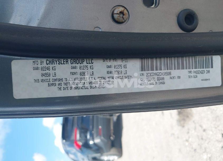 Photo 9 of 2012 Dodge Challenger SXT (VIN 2C3CDYAG2CH105686)