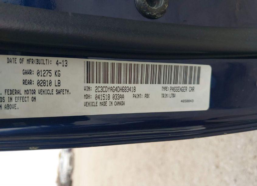 Photo 9 of 2013 Dodge Challenger SXT (VIN 2C3CDYAG4DH683418)