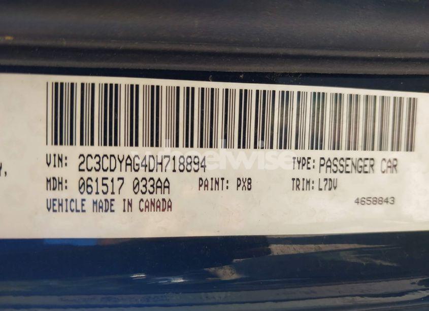 Photo 9 of 2013 Dodge Challenger SXT (VIN 2C3CDYAG4DH718894)