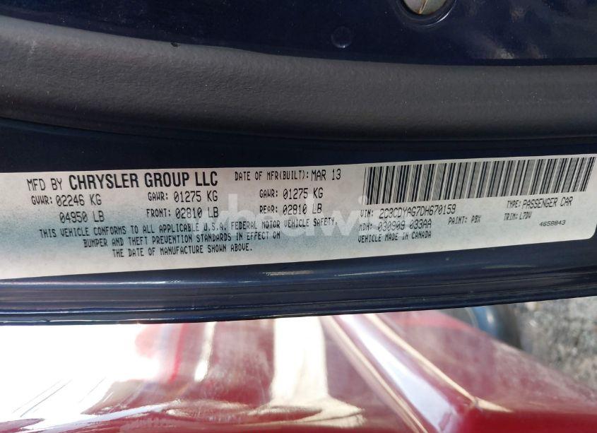 Photo 9 of 2013 Dodge Challenger SXT (VIN 2C3CDYAG7DH670159)