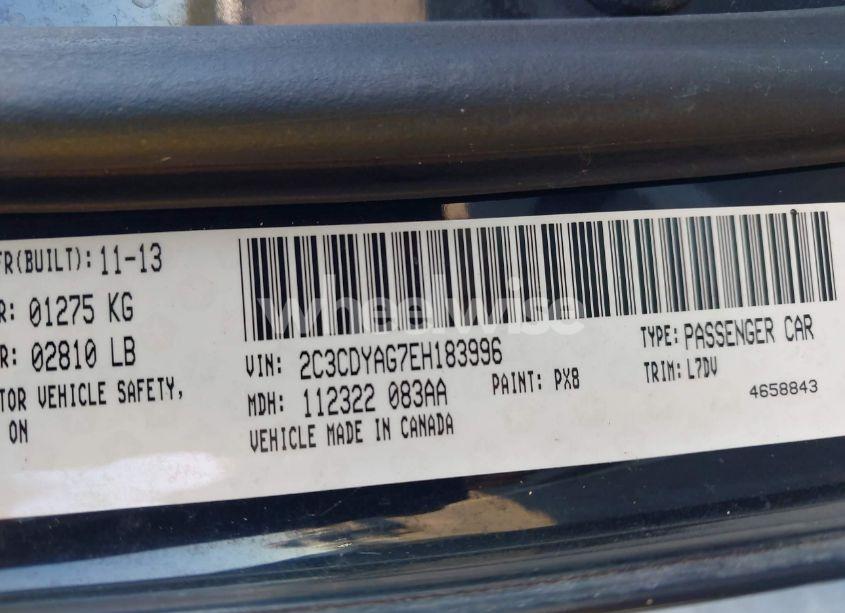 Photo 8 of 2014 Dodge Challenger SXT (VIN 2C3CDYAG7EH183996)